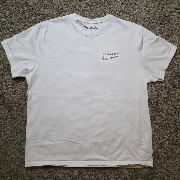 Nike x Tom Sachs Nikecraft Studio T-Shirt 2021 White XL - Picture 1 of 5